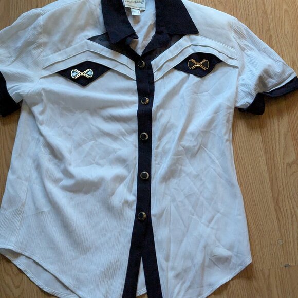 Joseph Ribkoff Tops - VTG Embellished Button Up Blouse